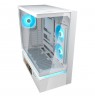 COUGAR Midi Tower Case, CFV235 Vision, ARGB, LCD Display, Glass, White