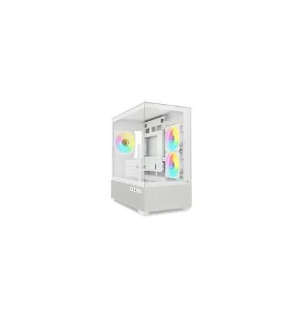 Sharkoon MK7 ARGB mATX Case 2xGlass White