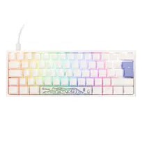 Ducky One 2 Pro Mini White Edition Gaming Keyboard, RGB LED - Cherry Silver