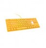 Ducky One 3 Yellow TKL Gaming Keyboard, RGB LED - MX-Red