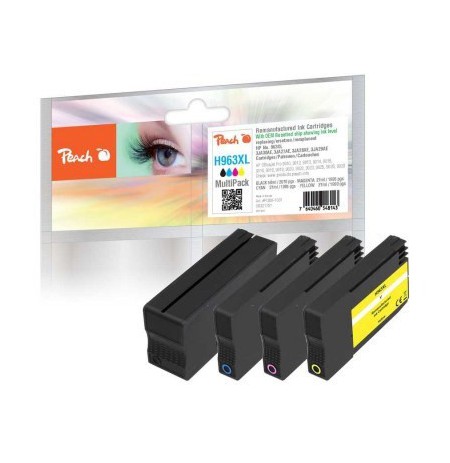 Peach PI300-1031 ink cartridge 4 pc(s) Compatible High (XL) Yield Black, Cyan, Pink, Yellow