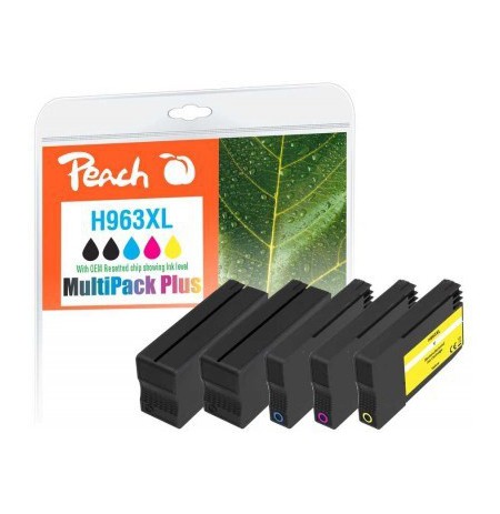 Peach PI300-1032 ink cartridge 5 pc(s) Compatible High (XL) Yield Black, Cyan, Pink, Yellow