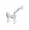 Equip 17"-35" Heavy-Duty Dual Monitor Desk Mount Bracket, White