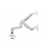 Equip 17"-35" Heavy-Duty Dual Monitor Desk Mount Bracket, White