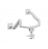 Equip 17"-35" Heavy-Duty Dual Monitor Desk Mount Bracket, White