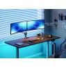 Equip 17"-35" Heavy-Duty Dual Monitor Desk Mount Bracket, White