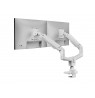Equip 17"-35" Heavy-Duty Dual Monitor Desk Mount Bracket, White