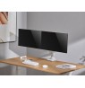Equip 17"-35" Heavy-Duty Dual Monitor Desk Mount Bracket, White