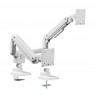 Equip 17"-35" Heavy-Duty Dual Monitor Desk Mount Bracket, White