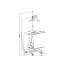 Cart for flat panels size 17-32 inches