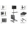 Cart for flat panels size 17-32 inches