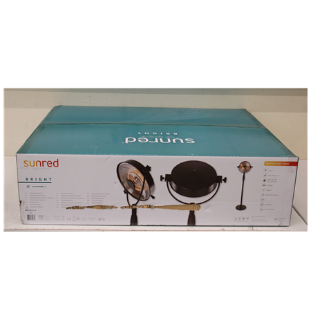 SALE OUT. SUNRED Heater | RSS16, Retro Bright Standing | Infrared | 2100 W | Black | DAMAGED PACKAGING | IP54