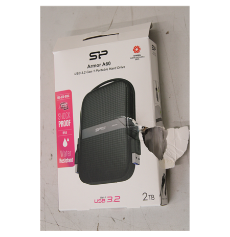 SALE OUT. Silicon Power HDD A60 | 2000 GB | 2.5 " | USB 3.2 Gen 1 | Black | DAMAGED PACKAGING