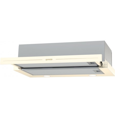 Gorenje BHP62CLI cooker hood Semi built-in (pull out) Ivory 435 m³/h