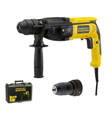 Stanley | 2.4J SDS Plus Hammer Drill With Quick Change Chuck, Kitbox | SFMEH210K-QS | 800 W