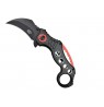 Knife SCK Steel Claw Knives Karambit K29 black red