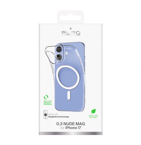 Apple iPhone 17 Cover 0.3 with Magsafe by Puro Transparent