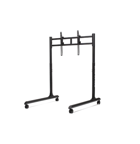 Next Level Racing Floor stand | Round Tube Freestanding Single Monitor Stand | Up to 65 " | Height adjustment