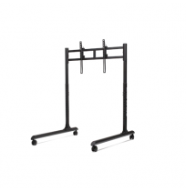 Next Level Racing Floor stand | Round Tube Freestanding Single Monitor Stand | Up to 65 " | Height adjustment