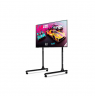 Next Level Racing Floor stand | Round Tube Freestanding Single Monitor Stand | Up to 65 " | Height adjustment