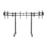 Next Level Racing Floor stand | Round Tube Freestanding Single Monitor Stand | Up to 3x43 " | Height adjustment
