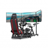 Next Level Racing Floor stand | Round Tube Freestanding Single Monitor Stand | Up to 3x43 " | Height adjustment
