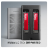 AXAGON USB-C 20Gbps Dual M.2 NVMe SSD CLONE MASTER Enclosure | EEM2-20GD