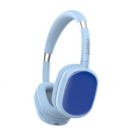 Vaikiškos „Bluetooth“ ausinės STREETZ mikrofonas, mėlynos BT10-BLU / 6612132