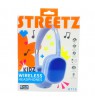 Vaikiškos „Bluetooth“ ausinės STREETZ mikrofonas, mėlynos BT10-BLU / 6612132
