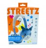 Vaikiškos „Bluetooth“ ausinės STREETZ pliušinės, mikrofonas, mėlynos BT20-BLU / 6612134