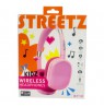 Vaikiškos „Bluetooth“ ausinės STREETZ pliušinės, mikrofonas, rožinės BT20-PNK / 6612133