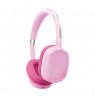 Vaikiškos „Bluetooth“ ausinės STREETZ pliušinės, mikrofonas, rožinės BT20-PNK / 6612133