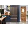 Haier FD 83 Serie 7 HB18FGSAAA Fridge-freezer, double-opening 539 l E Silver, Titanium