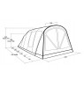 Outwell Florida 5 Air 5 person(s) Green Tunnel tent