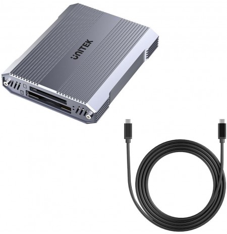Unitek Memory Card Reader CF Express, SD/microSD, USBA 10 Gbps + HUB