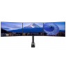 Flexible Desk Mount for Triple Monitors