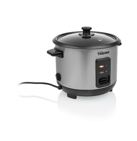 Tristar | RK-6146 | Rice cooker | 400 W | 1 L | Black/Stainless steel