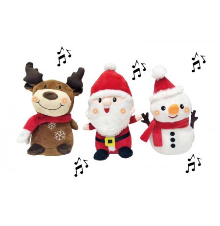 Koala Games G2586 Christmas Danging, Singins  & Lighting Plushes 24 cm
