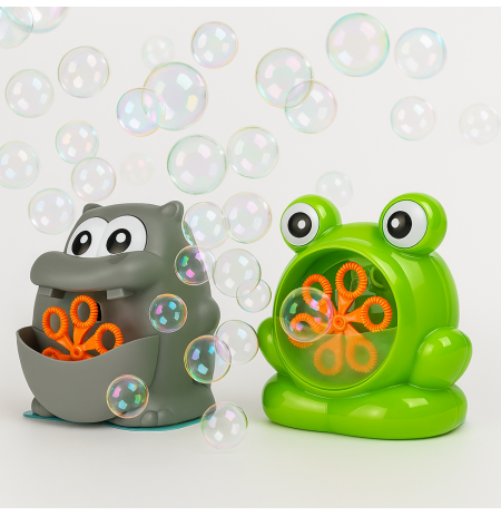 Koala Games G2495 Frog & Hippo  Bubble Mashine  (Random Color)