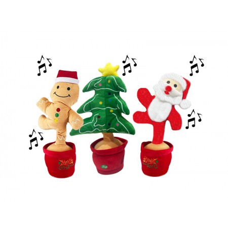 Koala Games G2585 Christmas Danging, Singins  & Lighting Plushes 36 cm