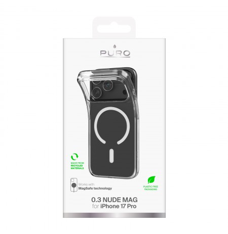Apple iPhone 17 Pro Cover 0.3 with Magsafe by Puro Transparent