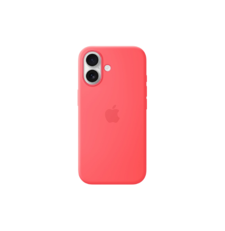 Apple iPhone 17 Silicone Case with MagSafe – Bright Guava | Apple