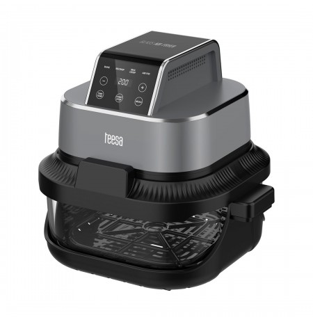 Frytkownica beztłuszczowa TEESA GLASS AIR FRYER 4L, 1,5 L, 1500W