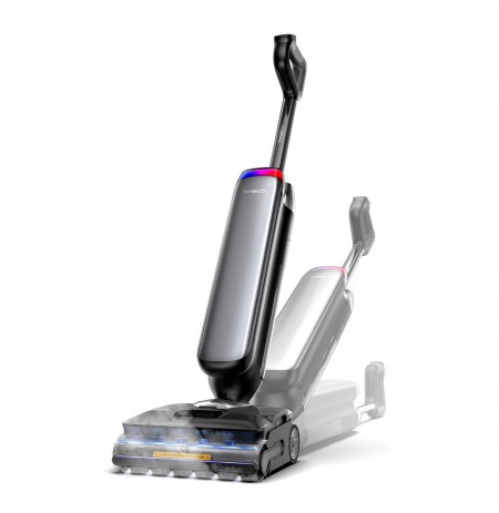 Tineco Floor One S9 Artist Steam Pro Upright vacuum Battery Dry&wet Bagless Black, Silver