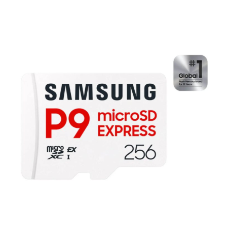 Samsung P9 Express | MicroSD Card | 256 GB | microSDXC | Flash memory class U3, V30, A1