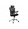 Equip Ergonomic Office Chair with Headrest and Armrests, Black