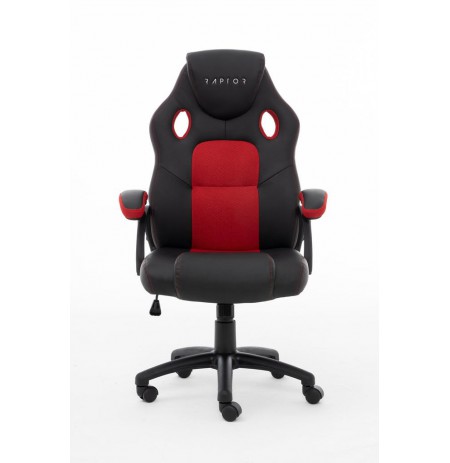 Raptor Gaming Chair GS-40 PU + Fabric black/red