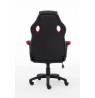 Raptor Gaming Chair GS-40 PU + Fabric black/red