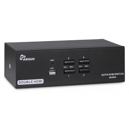 Inter-Tech AS-42HA HDMI KVM switch Black