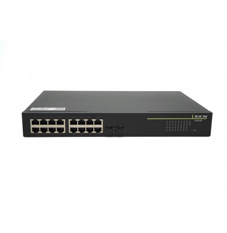 DCN ES430-18P-POE network switch Managed Gigabit Ethernet (10/100/1000) Power over Ethernet (PoE) 1U Black